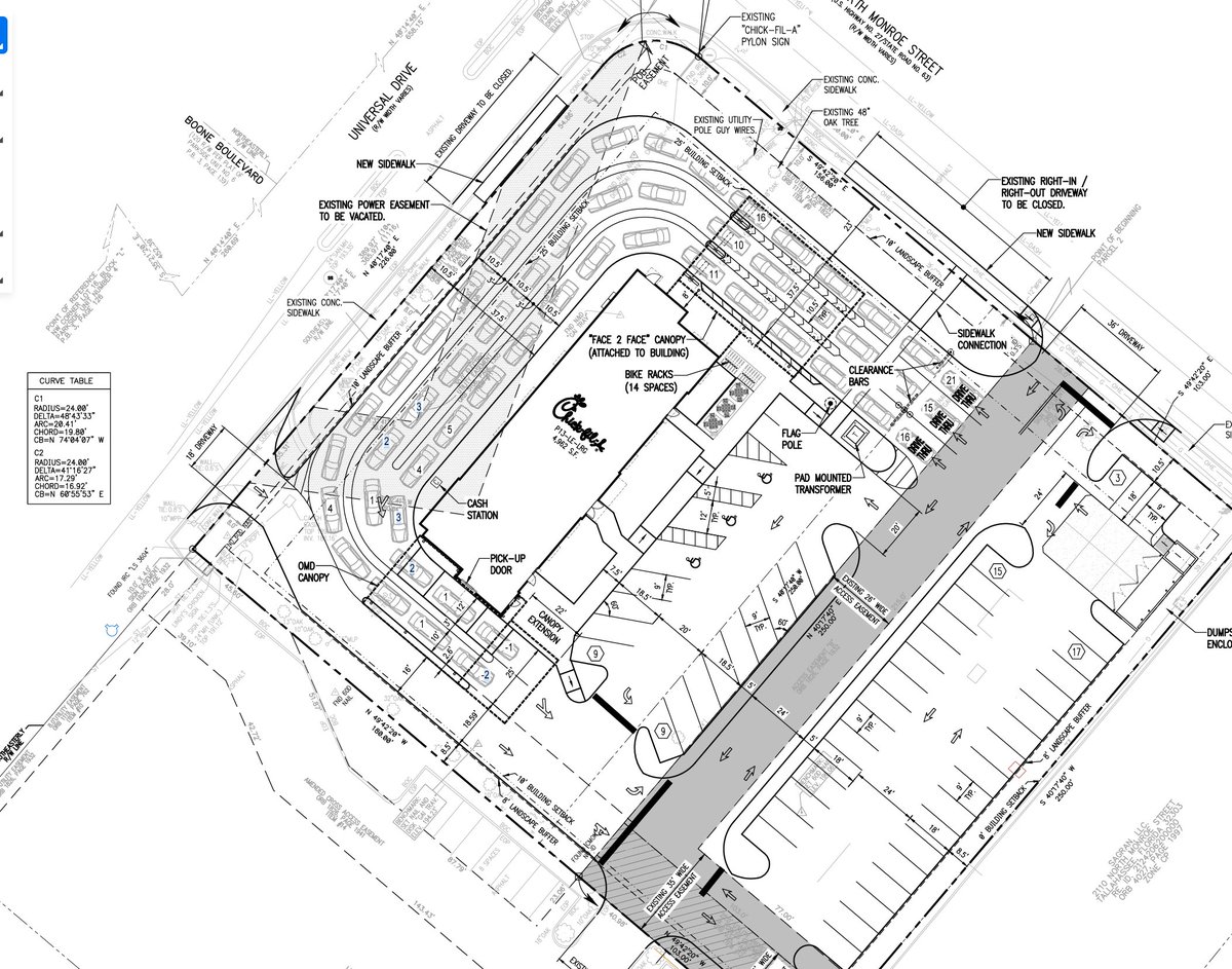 TLH_History's tweet image. The Chik-fil-A on North Monroe will close after today in order to demolish the adjacent Lindy's for parking and reconfigure the lot. The new version will feature not one, not two, but THREE drive-through lanes so that no physical movement is ever required to obtain chicken. 
1/3