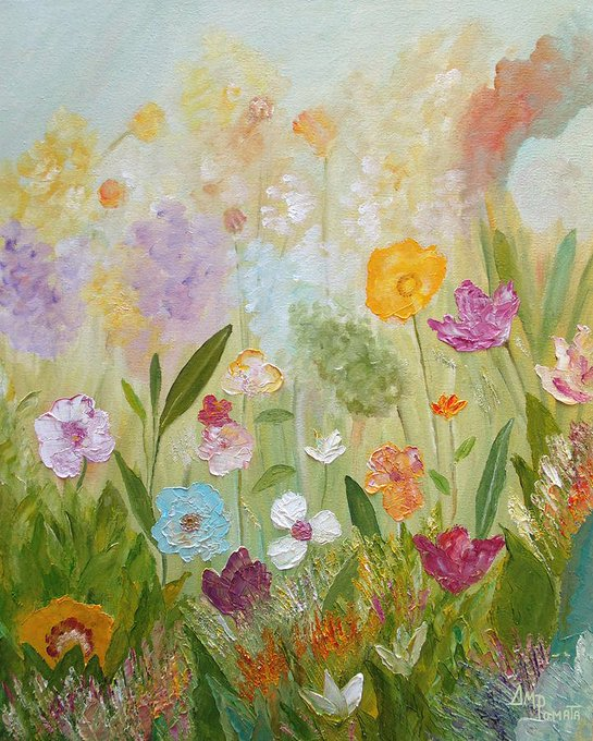This is my painting "Prairie Treasures".