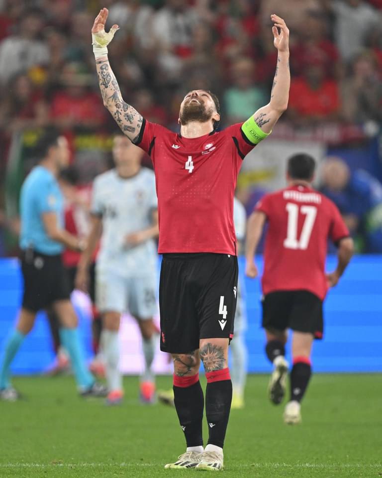 Winners never quit and quitters never win. 
Georgia 🇬🇪 qualified for round of 16.
Thank you!