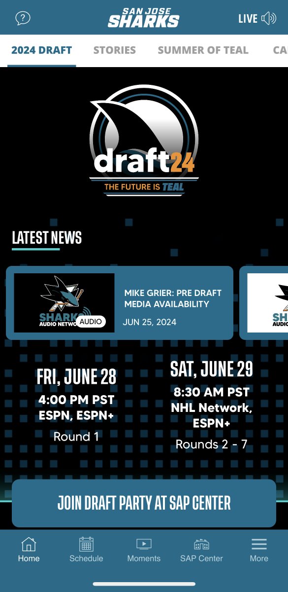 Get all your #SJSharks Draft info at your fingertips 📲

Head to the app: sjsharks.page.link/app