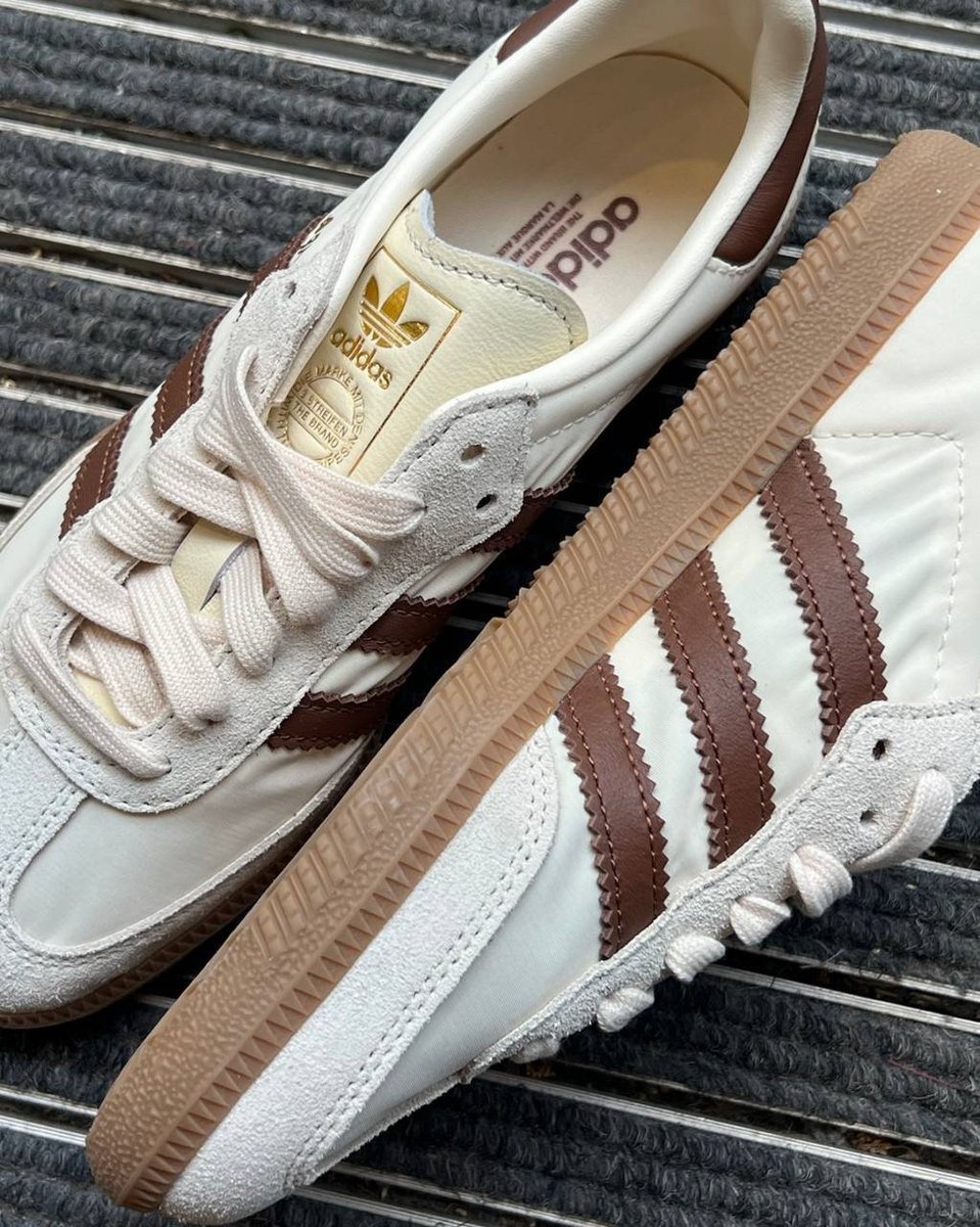 Ad: Smaller Sizes Added - adidas Samba OG "Cream White Preloved Brown"  Shop: https://t.co/K2JifrrX6V