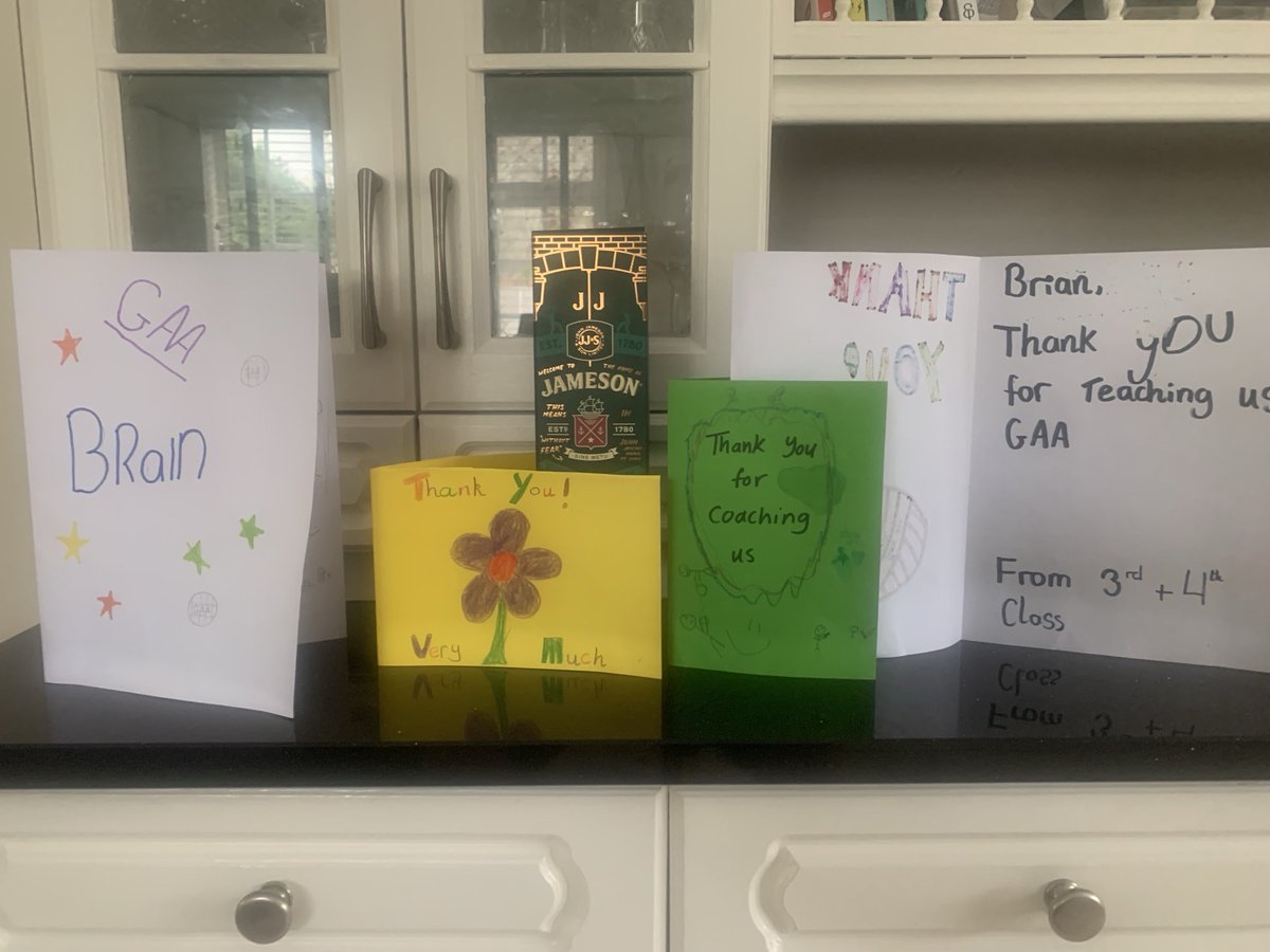 I’m two years involved as GPO for Clane GAA Club and it’s great to be appreciated by the great primary schools in Clane. So much fun with our future stars and thanks to the teachers as well. ⁦<a href="/ClaneGAA/">Clane GAA</a>⁩ ⁦<a href="/KildareGAA/">Kildare GAA</a>⁩ ⁦<a href="/gaaleinster/">Leinster GAA</a>⁩