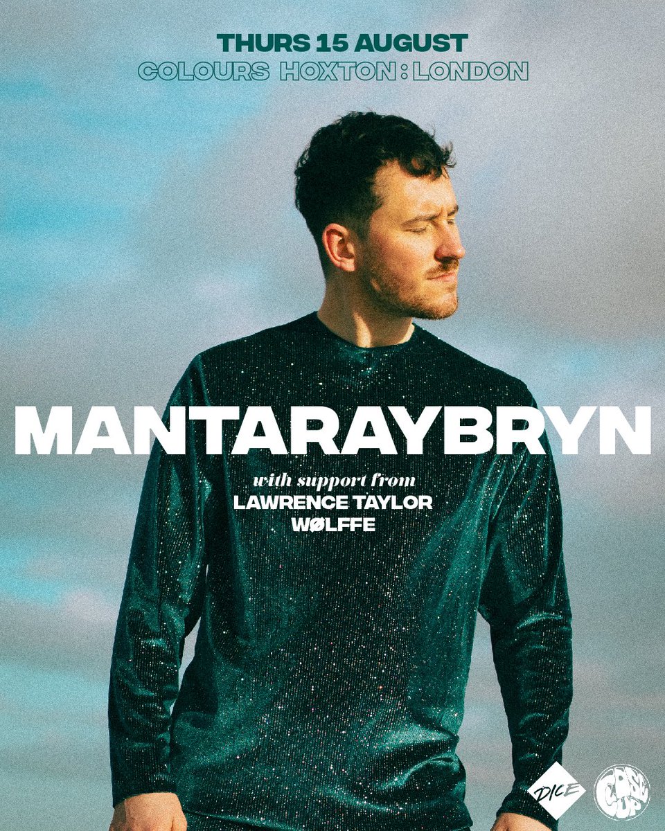 So excited to have <a href="/LawrenceTaylor/">Lawrence Taylor</a> and <a href="/wolffemusic/">WØLFFE</a> joining me on 15th aug at <a href="/ColoursHoxton/">Colours Hoxton</a> 🪩 get your tickets NOW link.dice.fm/P627a4c59785 <a href="/dicefm/">DICE</a> <a href="/Closeuppromo/">CloseUp</a>