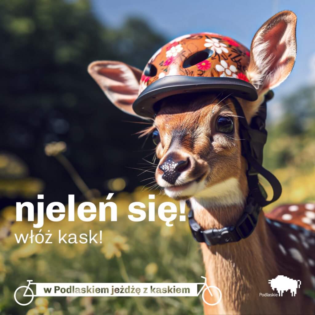 tycjann's tweet photo. 🚲 Województwo Podlaskie kontynuuje ubiegłoroczną akcje promującą jazdę w kasku na rowerze "W Podlaskiem jeżdżę z kaskiem". Do starych bohaterów dołączyli nowi. 🙂 Kampania ma uświadomić jak ważne dla naszego zdrowia i życia jest kask.

W komentarzu dodałem jeszcze łosia. 🙂

Źródło: https://t.co/2gCWAAoerp