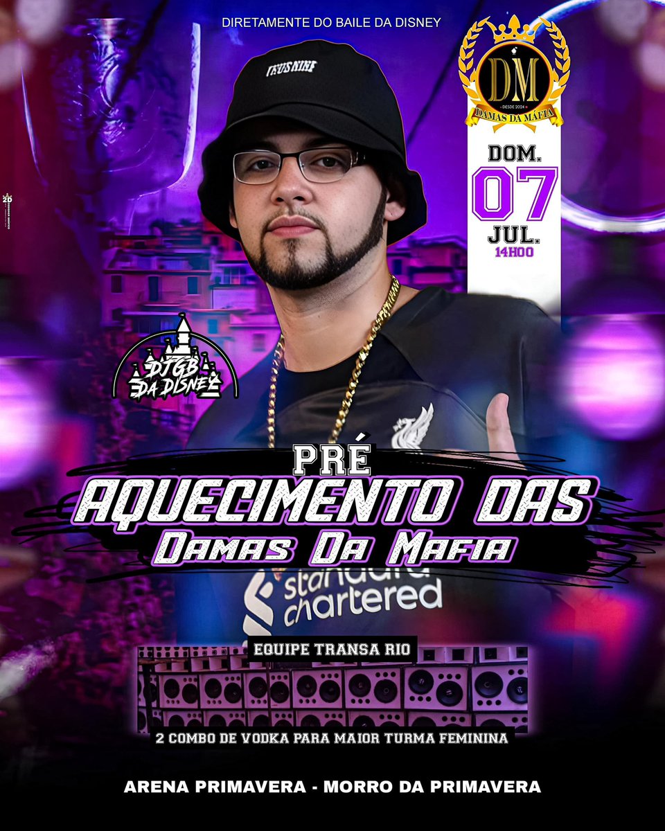 TODOS SERÃO BEM VINDOS
PRÉ AQUECIMENTO DAS DAMAS DA MÁFIA, NO ARENA 
EXXXXPLANA! 🥳💃🏼🎭🎭
TRAGAM SUAS BANDEIRAS, PREMIAÇÃO PRA MAIOR TURMA FEMININA 🔝🔝🔝