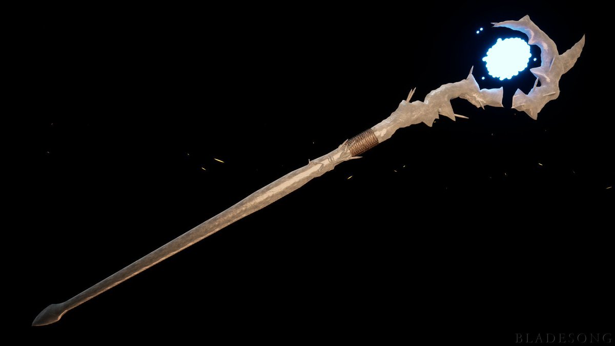 bladesonggame's tweet photo. Winner of our ROAR OF THE NORTH challenge: Winters Wrath by WhatTheEnid! #sword #swordmaking #indiegame https://t.co/VTTlTk5wEd