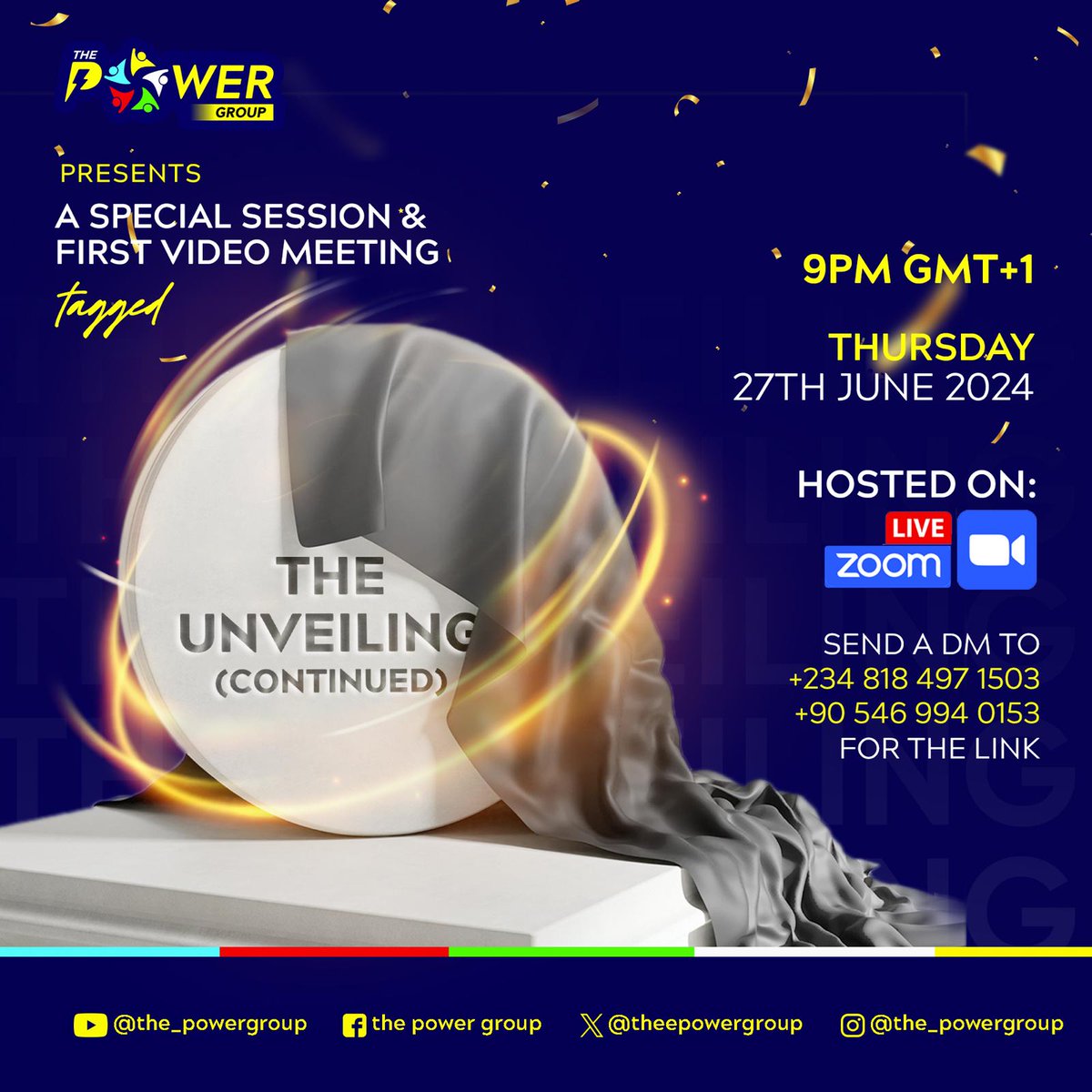 theepowergroup's tweet photo. The Power Group's Virtual Voyage Continues! 🚀
.
Embarking on the Unveiling 2.0: A Transformative Chapter in TPG's History Continues with Our Second Video Meeting,  bringing together everyone for an unforgettable event! 🚀✨ https://t.co/pKNdTctCz7