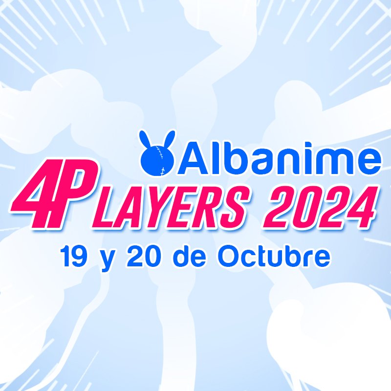 Albanime 4Players, el Salón de la Cultura Alternativa de Albacete, vuelve los días 19 y 20 de octubre al Recinto Ferial de la IFAB con mucha diversión y un montón de actividades a lo largo del fin de semana.
¡Nos vemos en otoño!
