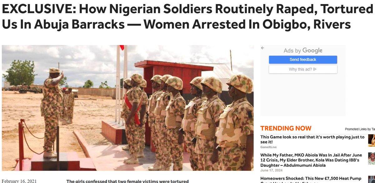 DavidHundeyin's tweet photo. This is not true. More people died in Obigbo/Oyigbo alone in Rivers State than in all of Lagos. It just didn't get as much coverage because again, it wasn't Lagos.

Some of you don't even know that 53 women were kidnapped from Obigbo and raped in Mogadishu barracks for 3 months. https://t.co/c0AvAo197U