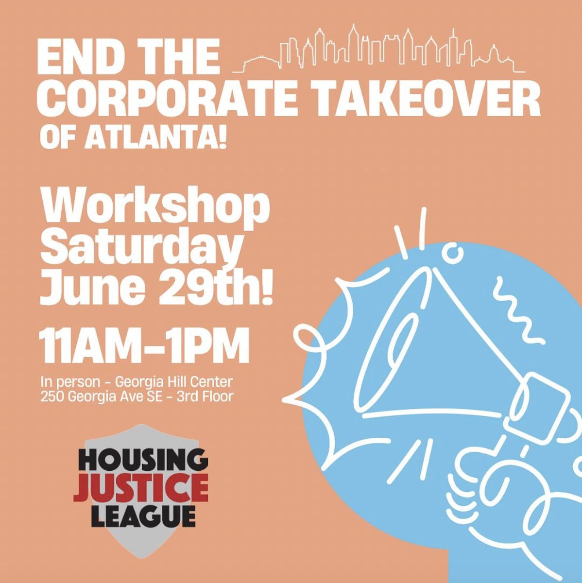 Mapping Atlanta (@mappingatl) on Twitter photo Remember all those homes across metro Atlanta being bought up by a handful of corporate landlords? Well now is the time to join <a href="/HJL_Atlanta/">Housing Justice League ATL</a> in the fight against the corporate takeover of Atlanta's housing market!
Register for this Saturday's workshop: housingjustice.controlshift.app/events/end-the… Remember all those homes across metro Atlanta being bought up by a handful of corporate landlords? Well now is the time to join <a href="/HJL_Atlanta/">Housing Justice League ATL</a> in the fight against the corporate takeover of Atlanta's housing market!
Register for this Saturday's workshop: housingjustice.controlshift.app/events/end-the…