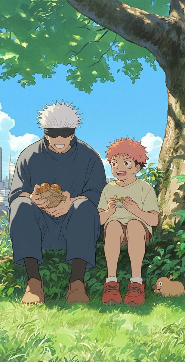AnimeePost's tweet photo. JUJUTSU KAISEN x STUDIO GHIBLI https://t.co/viAlHp41Wa