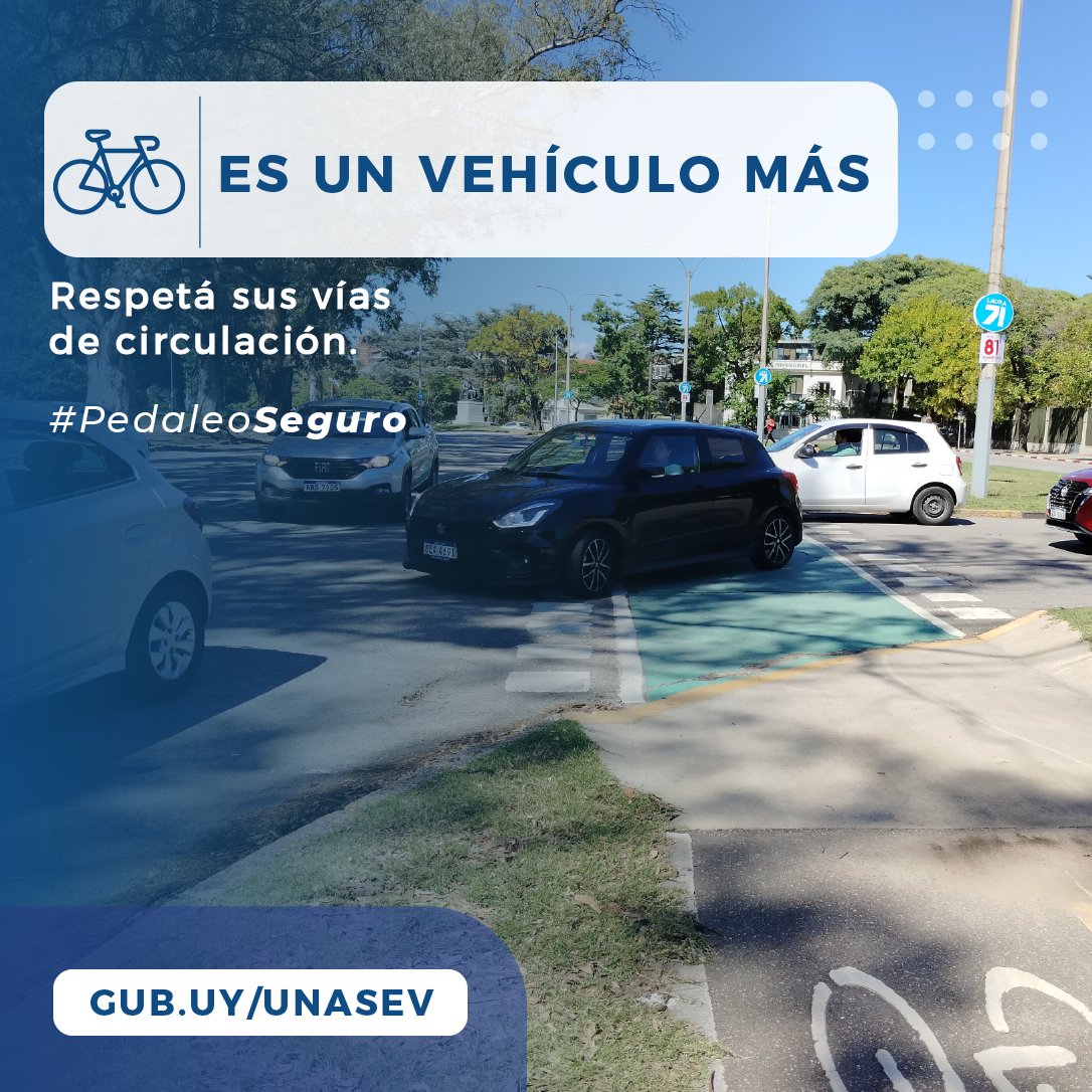 UNASEV's tweet photo. 💥 ¿Te sentirías molesto si en el trayecto del viaje te obstruyen la circulación? Son riesgos e inconvenientes que podemos evitar, practicando la empatía y conociendo las normas de circulación.

#SeguridadVial #Bici #PedaleoSeguro #VMP https://t.co/FDQqgrvw4J