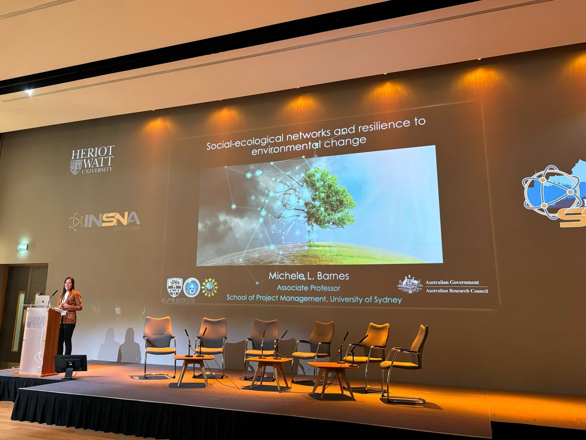 ANSNA_Au's tweet photo. Assoc. Prof @MicheleLBarnes at her keynote for being awarded the 2023 Freeman award #sunbelt2024
Congratulations Michele! https://t.co/QmKHFnS2fi
