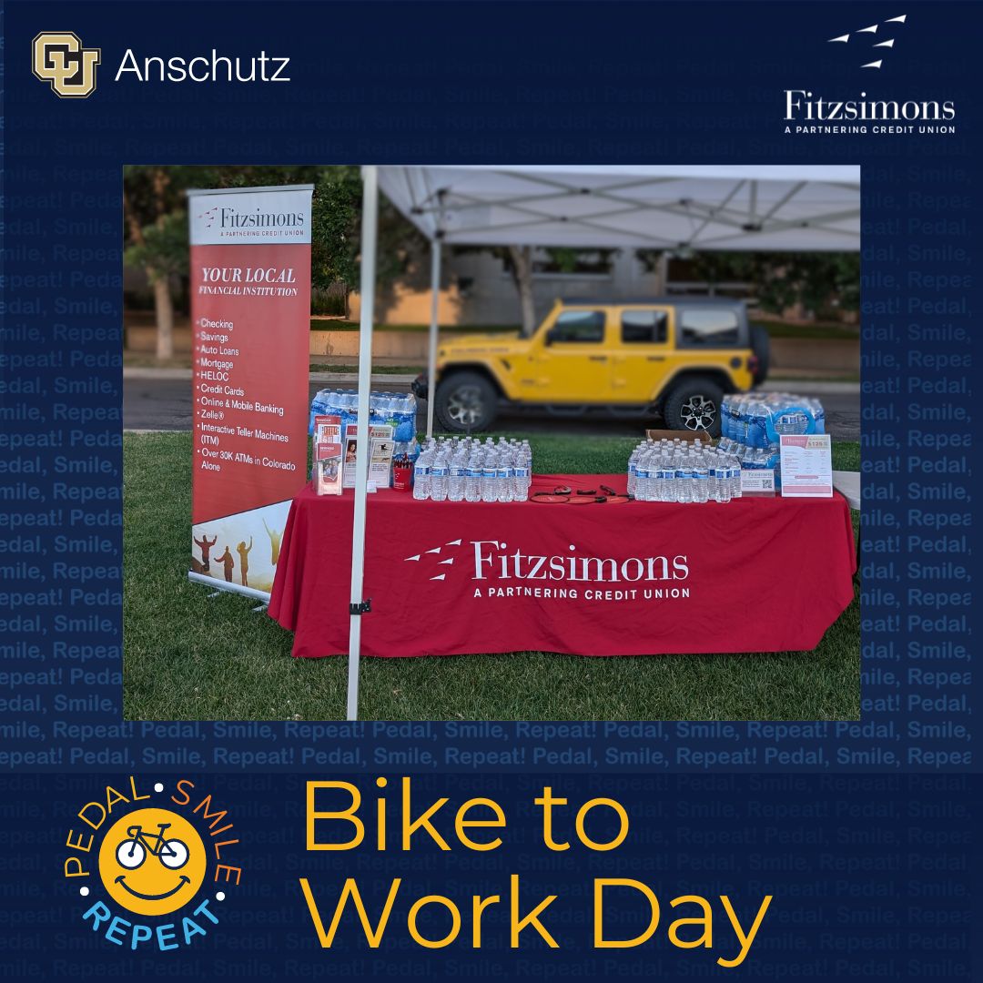 FitzsimonsCU's tweet image. A big shoutout to all the cyclists who took part in the Bike to Work Day and visited our booth at the CU Anschutz Campus breakfast station.  Thanks to all participants and supporters who are helping improve air quality, lower greenhouse gas emissions, and ease traffic congestion.