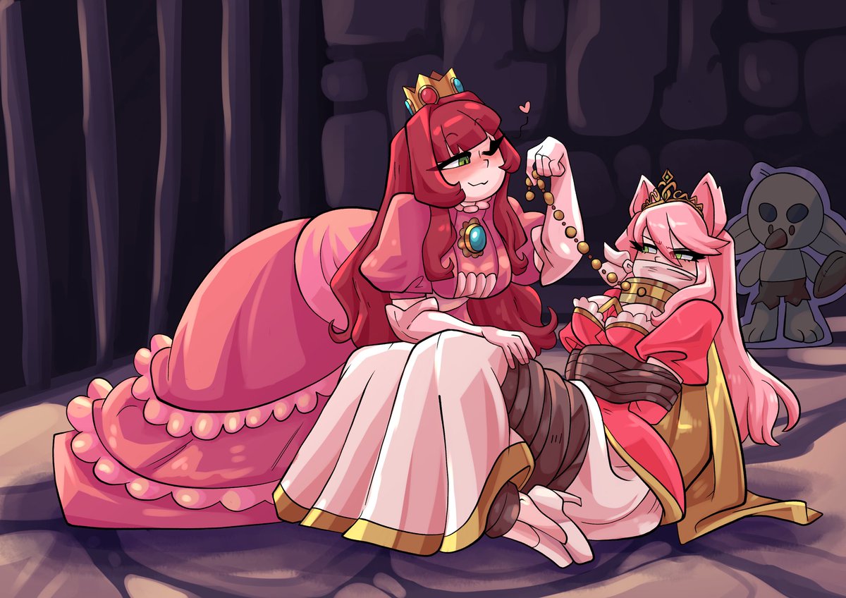 _Mistyyyy_'s tweet photo. Looks like Shibarin is about to learn the ropes of being a princess, courtesy of Misty!~ 💖😏 https://t.co/tzphdpsnCo