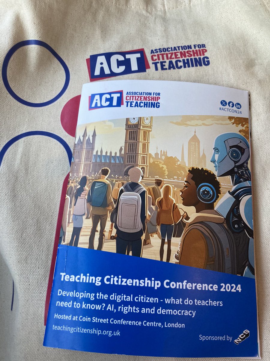 A truly outstanding <a href="/ACitizenshipT/">ACT</a> Conference today! Personal highlights were the session on digital news literacy with <a href="/Geordiemooch/">Helen Blachford</a>, AI &amp; general election with <a href="/Econ_Foundation/">Economist Foundation</a> &amp; responding to conspiracy theories with <a href="/IOE_London/">UCL Institute of Education</a>. <a href="/loretochorlton/">Loreto High School</a> #ACTCON24