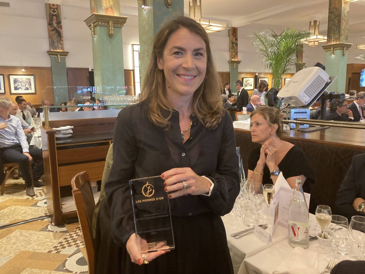 La lauréate dans la catégorie « Asset #Manager &amp; #Investisseur » aux #PO2024 est <a href="/AudeGrant/">Aude Grant</a> de la société <a href="/sfl/">SFL</a>. Félicitations !