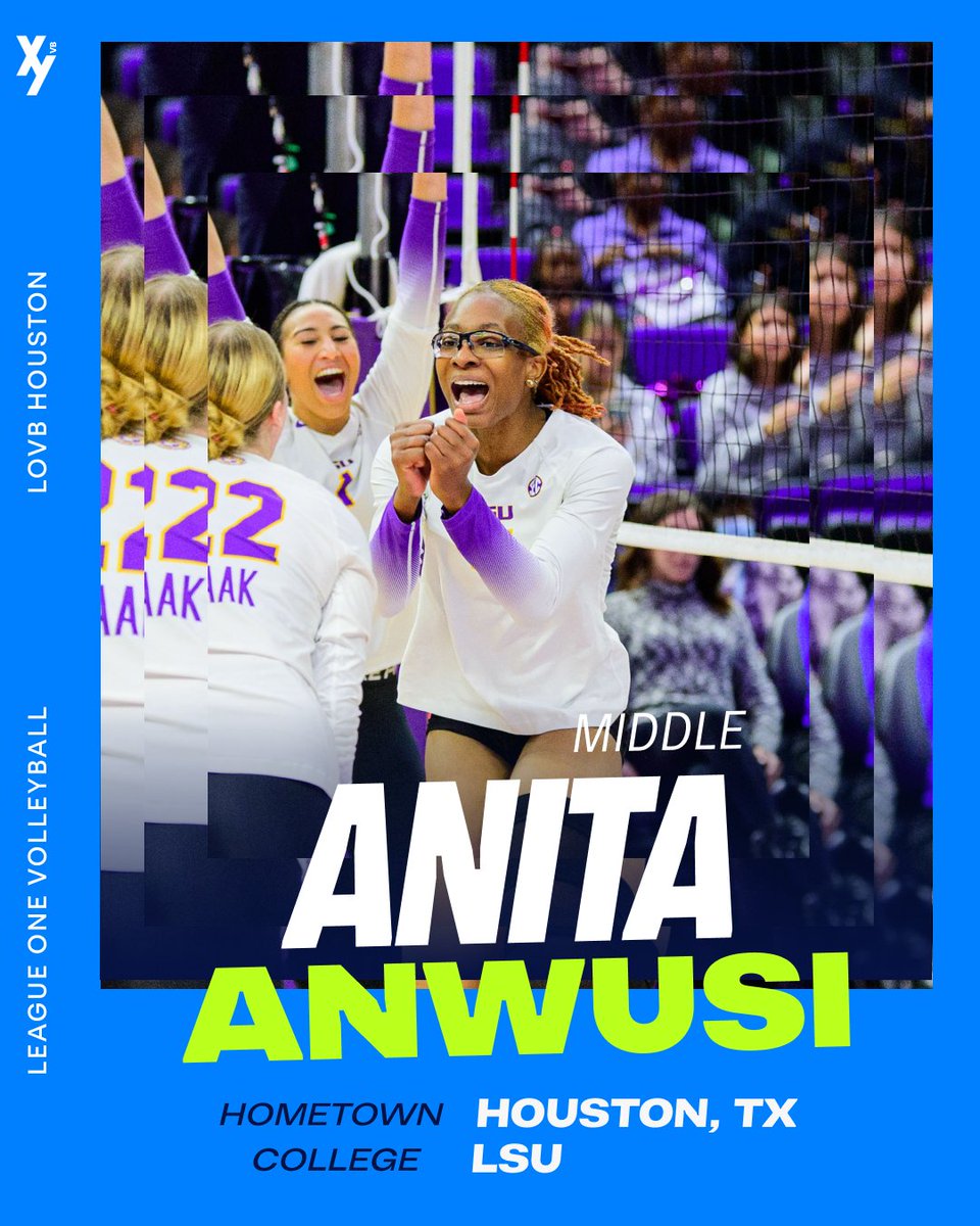 Block party in H-Town🙌🏼 The HTX native and <a href="/lsuvolleyball/">LSU Volleyball</a> alum, <a href="/yknitaaa/">nita</a>, is back to represent the 713. Anwusi ranked top 10 at LSU for blocks, block assists, and hitting percentage and received AVCA South All-Region Honorable Mention in 2022💙
#lovbhtx #AnitaAnwusi