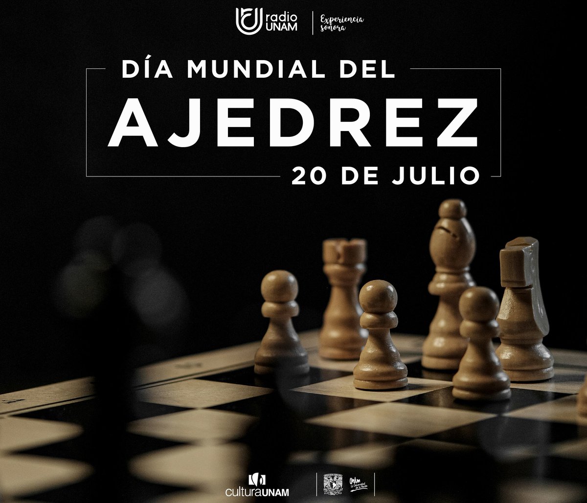 ¡Hoy es el #DíaMundialDelAjedrez! ♟️🎉
Esta celebración destaca la relevancia de este juego que fusiona aspectos del deporte, el pensamiento lógico y el arte, y va más allá de las diferencias de idioma, edad, género, habilidades físicas o situación social.