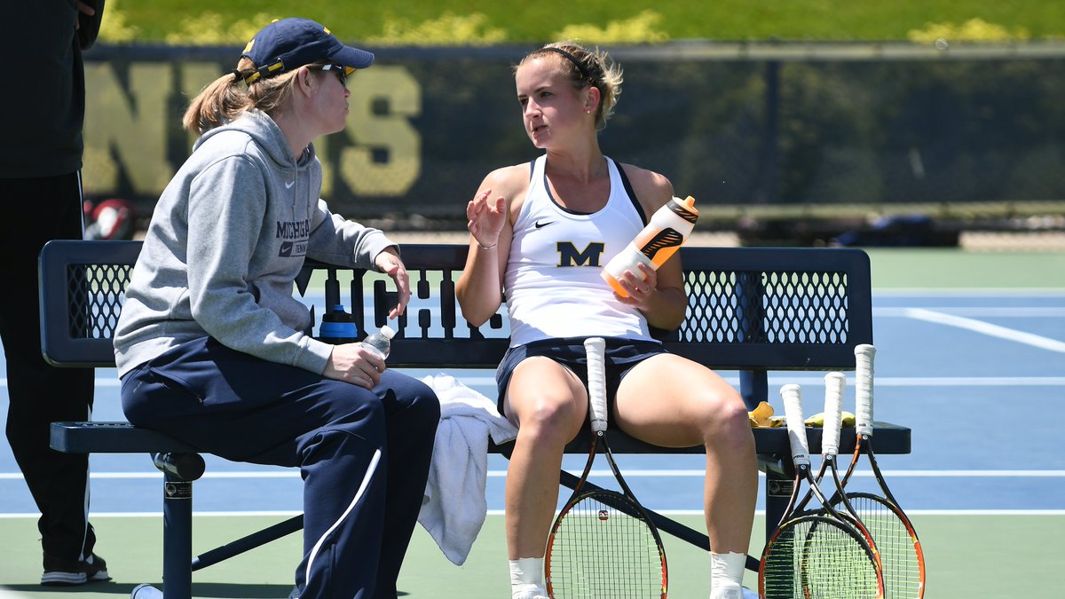 UMichWTennis's tweet photo. Thank you to associate head coach Teryn Ashley-Fitch for spending 18 years with our program - 11 B1G championships, 6 B1G Tourney titles, countless wins and too many memories to count!

We wish you the best and will miss you! https://t.co/907K6ksx7N