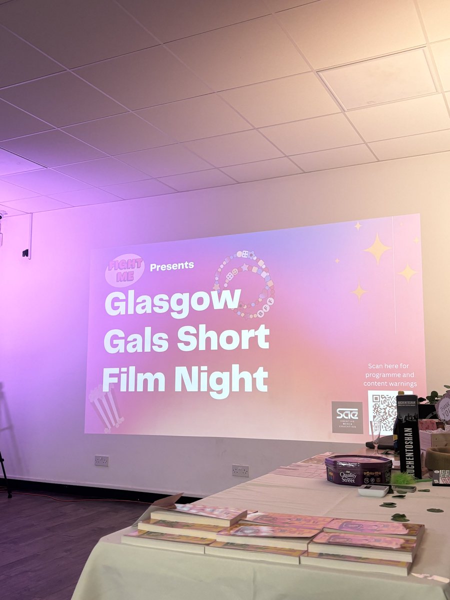 What an incredible evening of shorts made by women and non-binary people, all in support of <a href="/SGrantCreative/">Sarah Grant</a> @fightmefilm. It was amazing to have <a href="/weareInterabang/">Interabang ‽ Productions</a> 16’s first Scottish screening in such a talented line up.

Sarah is an absolute force - please donate if you can!