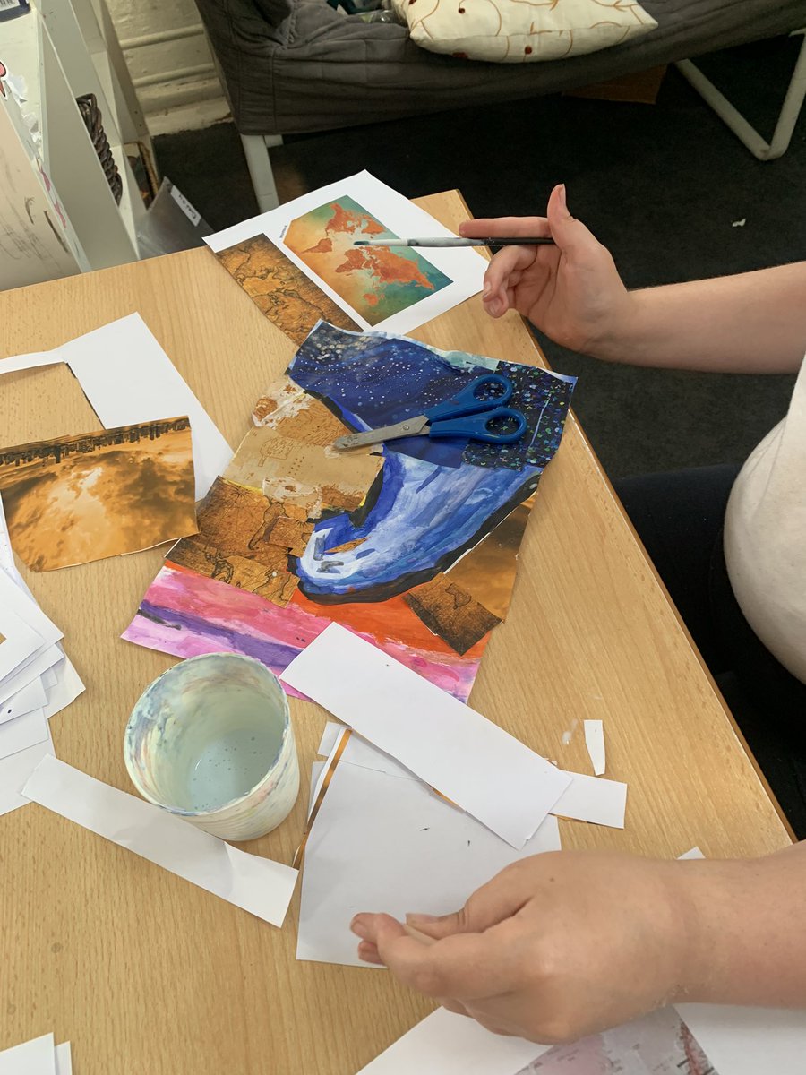 Willow Tree Class (@y5willowtree23) on Twitter photo Willow Tree were inspired by artist Matthew Cusick who uses maps in his collage work. They cut up maps to create beautiful wave pictures, linked to their theme for Arts Fortnight - olympic surfing. <a href="/WoodhillSch/">Woodhill Primary School</a> <a href="/amyartworksedu/">Amy Bairstow</a> Willow Tree were inspired by artist Matthew Cusick who uses maps in his collage work. They cut up maps to create beautiful wave pictures, linked to their theme for Arts Fortnight - olympic surfing. <a href="/WoodhillSch/">Woodhill Primary School</a> <a href="/amyartworksedu/">Amy Bairstow</a>