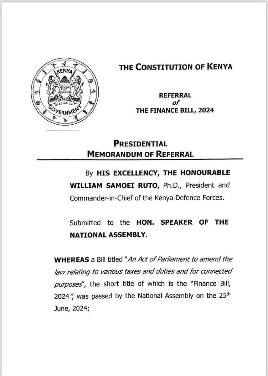 Hon. Aden Duale, EGH tweet media
