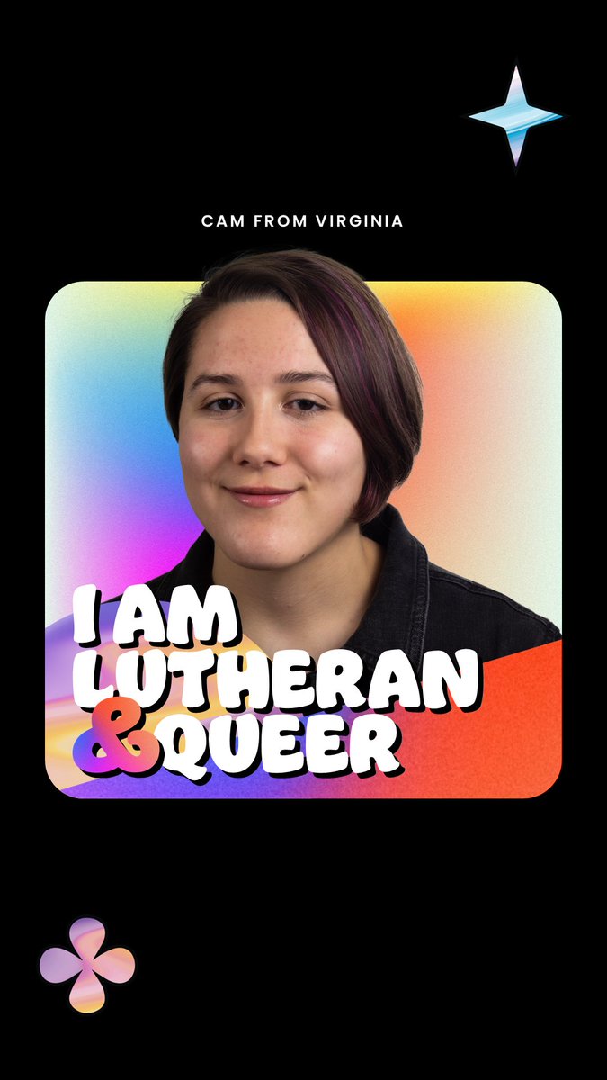 🌈 Four days until Queer Youth of Faith Day! 🌈

To show our excitement, we're spotlighting another amazing queer youth who champions the 'AND' and reject's the "or" in their identity with pride.

This is "Lavender Paint" by Cam Haggett (they/them)
Read 👉 instagram.com/beloved_arise