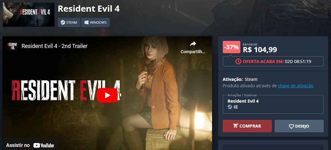 LaraPromos's tweet photo. Esses aqui são hype ein #NuuvemQuest

🎮 Street Fighter 6 [60% OFF]
🔥 Por R$ 99 - Era R$ 250
👉 https://t.co/SiPmhM44QJ

🎮 Resident Evil 4 Remake [37%]
🔥 Por R$ 104.99  - Era R$170 
👉https://t.co/TZ8ejPwUwg https://t.co/syQ0PNbzLw