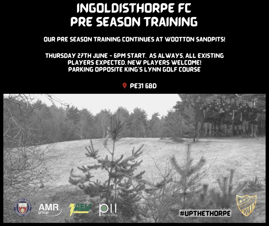 Training continues at Wootton sandpits Thursday, anyone welcome to join us!
#UpTheThorpe
