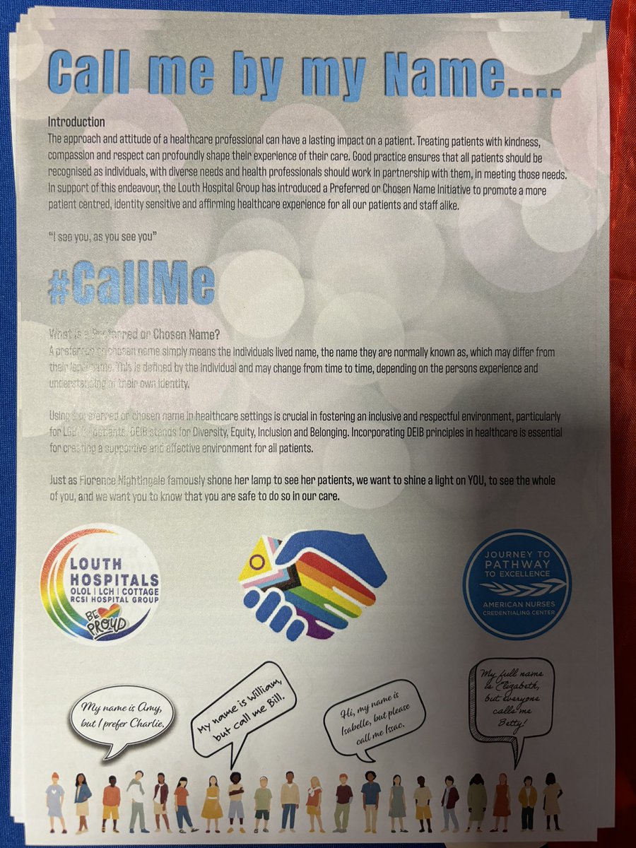 Pride 2024 and launch of our #callme my preferred name. Amazing day 🏳️‍🌈🏳️‍🌈🏳️‍🌈🏳️‍🌈🏳️‍🌈🏳️‍🌈 <a href="/MillieGray121/">Millie Gray</a> <a href="/NursingOlol/">OLOLNursing</a> <a href="/OLOLM4E/">Magnet4EuropeOLOL</a> <a href="/AdrianCleary101/">Adrian Cleary</a> <a href="/ainedav/">Aine Kavanagh</a>  <a href="/CaheyCatriona/">Catriona Mc Cahey</a>