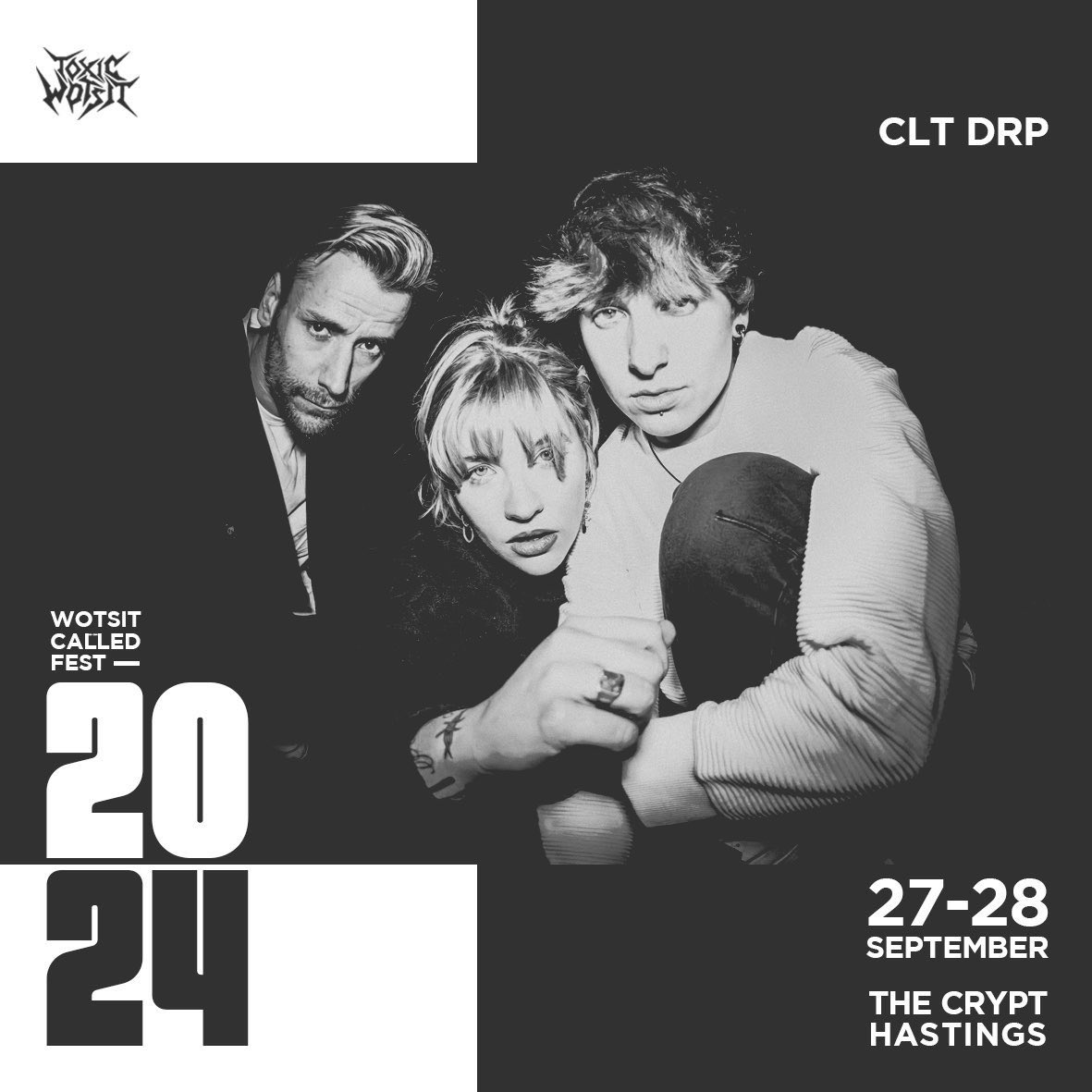 We are psyched to have <a href="/CLTDRP3/">CLT DRP</a> joining us for this years WCF as our Saturday headliner 🥳 
Gt yr tx toxicwotsit.square.site/product/wotsit…