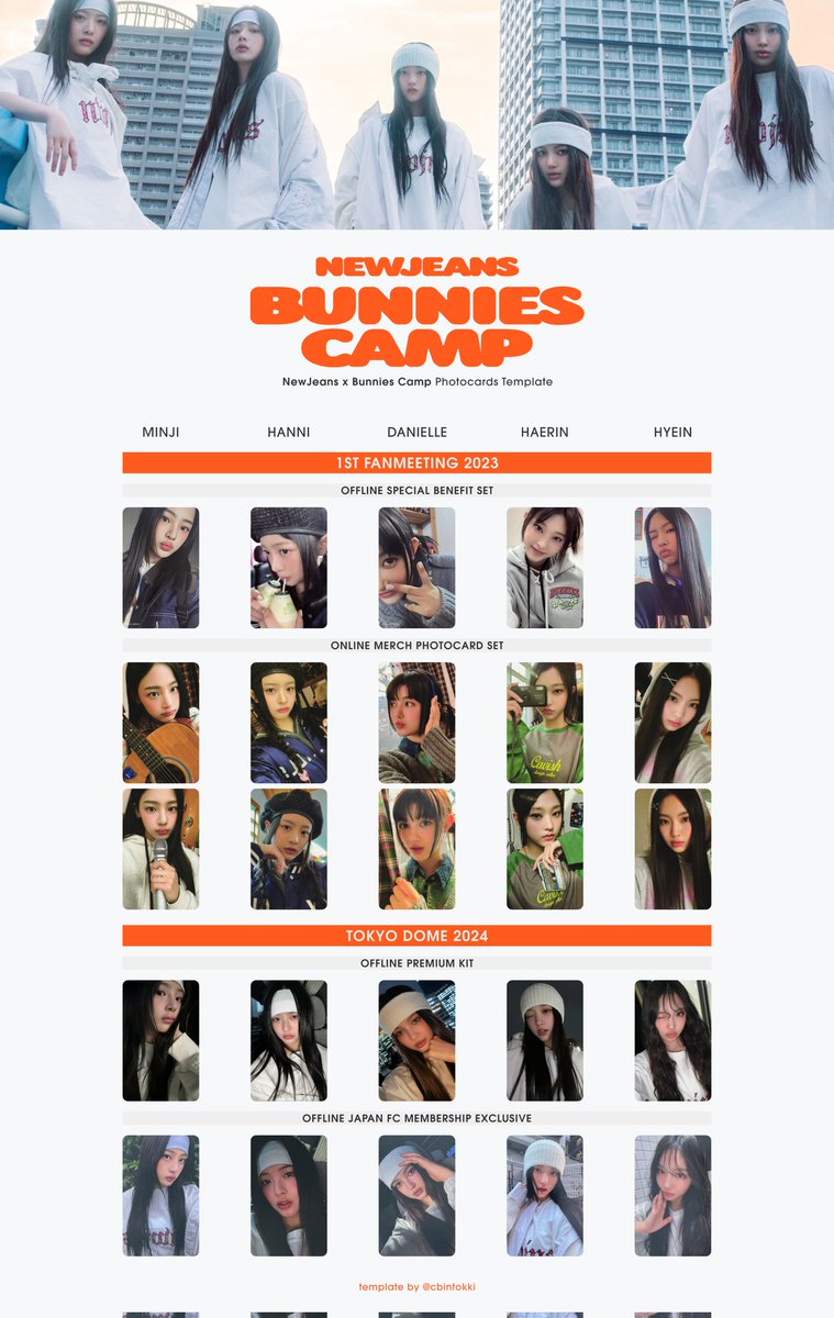 newjeans bunniescamp premium特典 Photocard NEWJEANS BUNNIES CAMP TOKYO DOME PREMIUM SEAT MEMBERSHIP