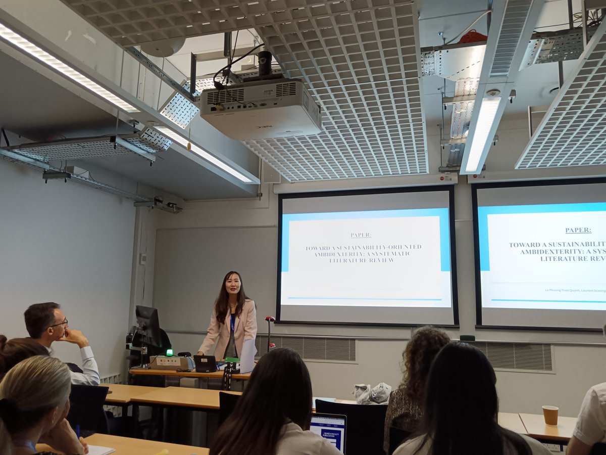 Dermot Breslin (@learn2evolve) on Twitter photo Phuong Thao Quynh Le presents her research on Sustainability Oriented Ambidexterity today <a href="/EURAM_BXL/">EURAM</a> #EURAM24 <a href="/ResearchRsb/">Research_RSB</a> Phuong Thao Quynh Le presents her research on Sustainability Oriented Ambidexterity today <a href="/EURAM_BXL/">EURAM</a> #EURAM24 <a href="/ResearchRsb/">Research_RSB</a>