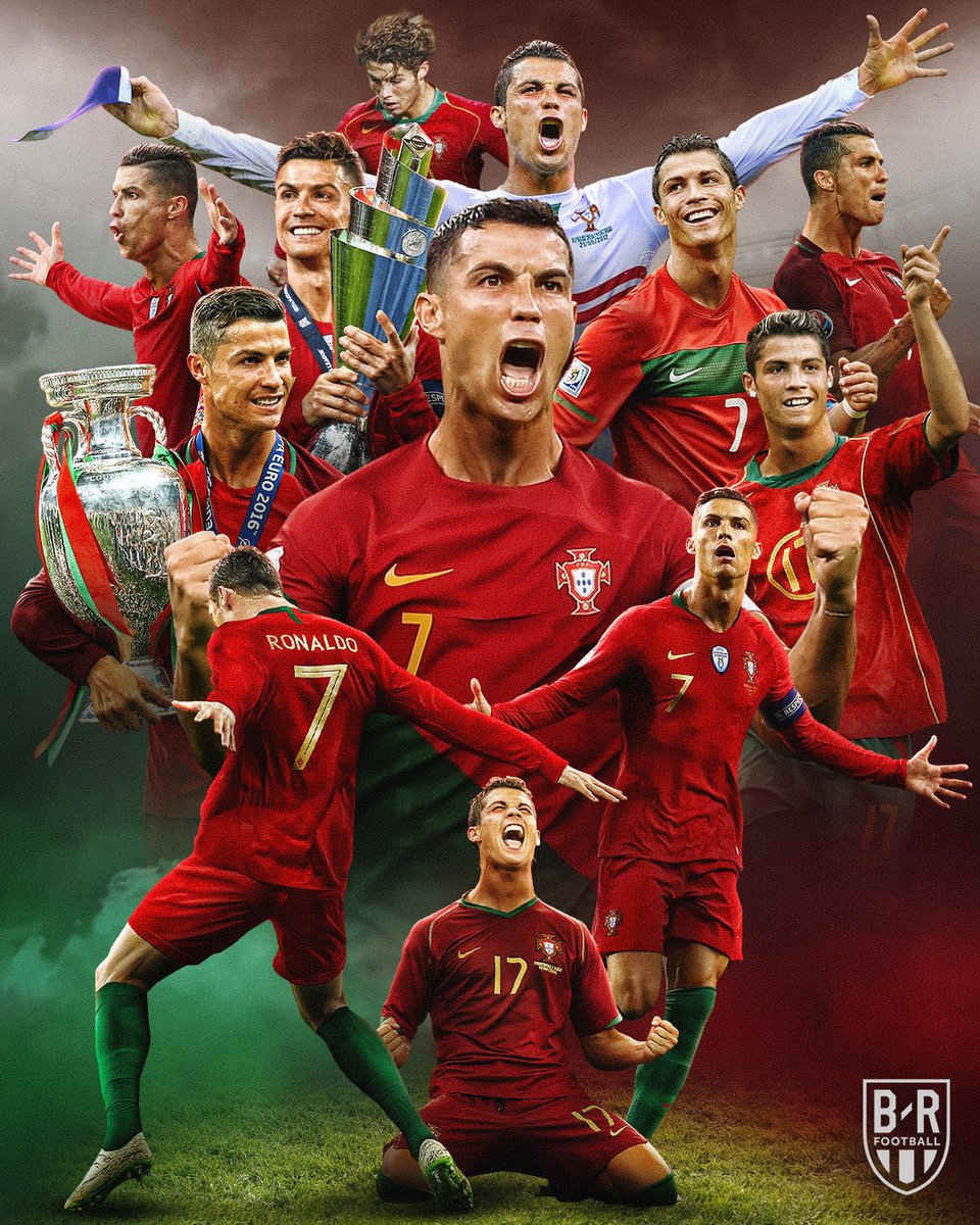 brfootball's tweet photo. Cristiano Ronaldo becomes the first European player to make 50 appearances at major tournaments 🇵🇹 https://t.co/sCcbj4Rz19