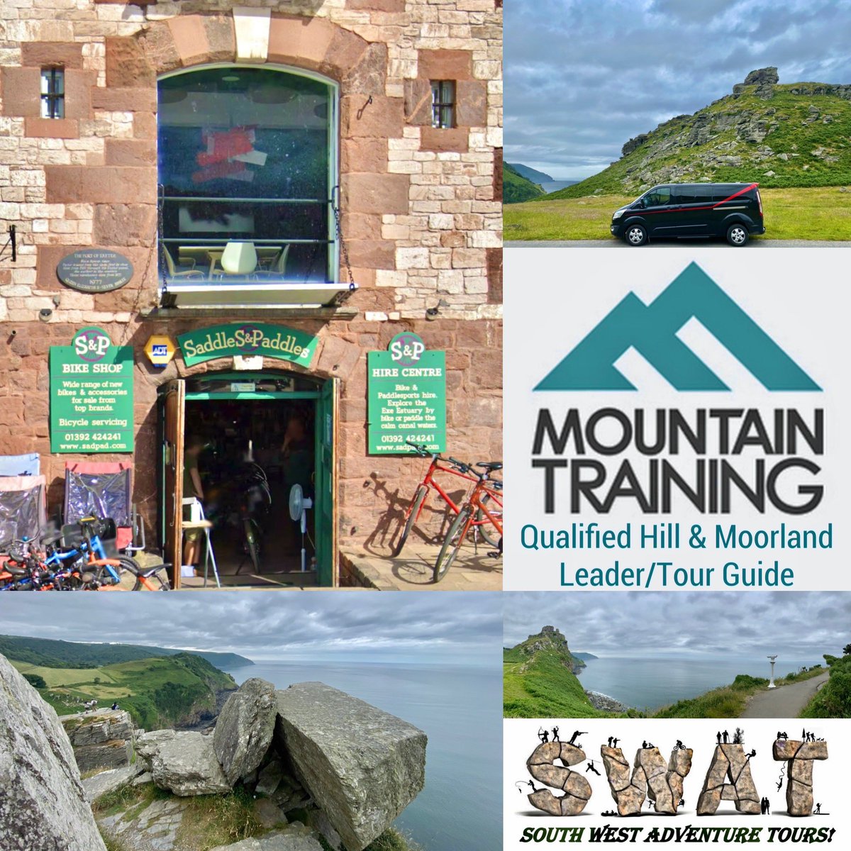 A nice little jaunt from our friends at Saddles and Paddles on Exeter Quay up to the stunning Valley of the Rocks in North Devon for some Austrian Guests of theirs who are enjoying a cycling adventure over Exmoor back to Exeter.  🙂🤘