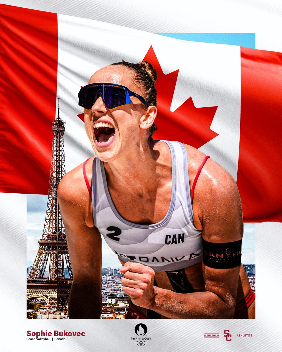 🇨🇦 OH CANADA!! 🍁 USC All-American <a href="/Sophiebukovec/">Sophie Bukovec</a> is Paris bound! 🇫🇷 She and Heather Bansley won the NORCECA Beach Olympic qualifying tournament in Mexico!

4️⃣ #USCBeach Women of Troy in the Paris Games! #FightOn ✌️🏐🏆

#USC2Paris ⚔️ #NCAABeachVB