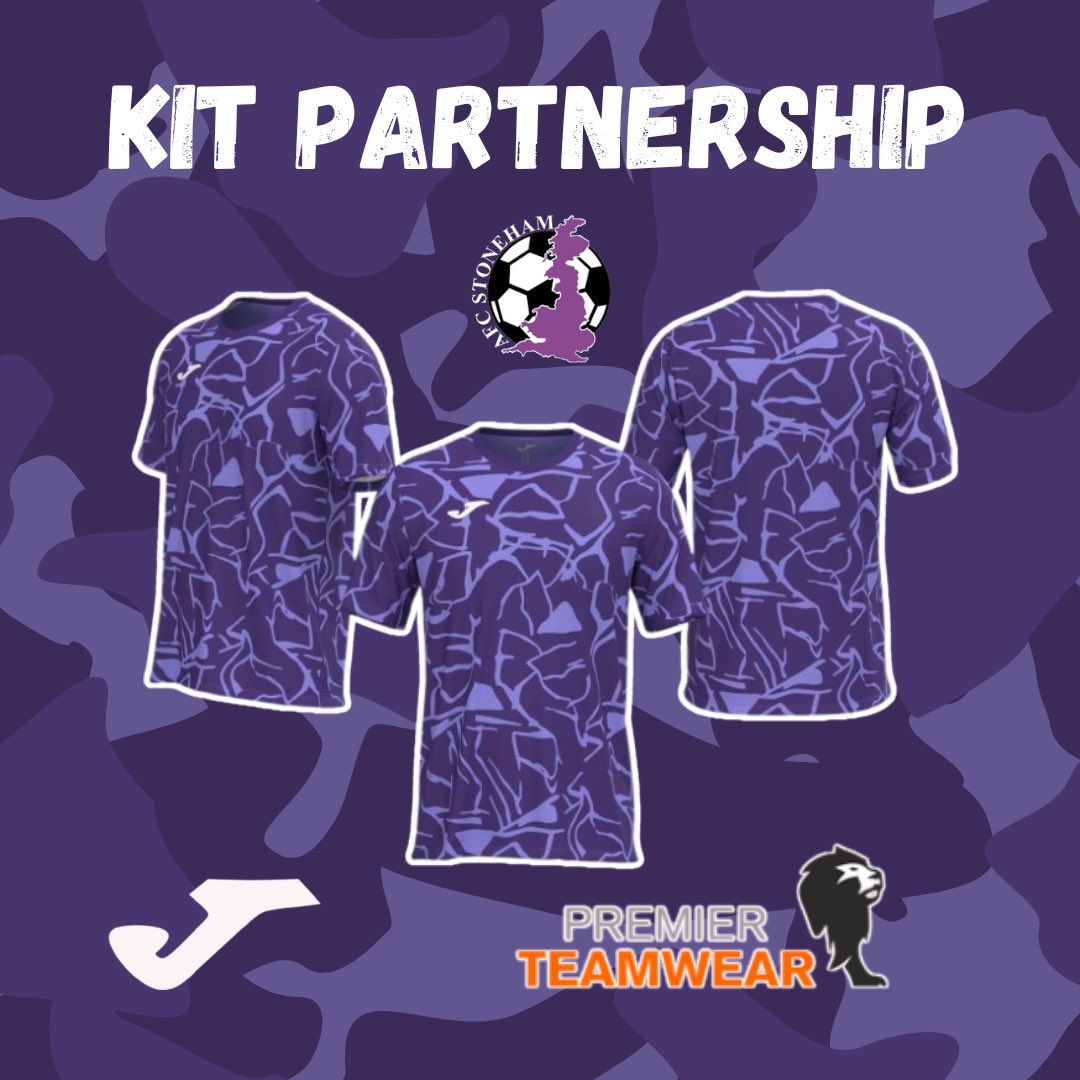 Kit Partnership 

AFC Stoneham x Joma x Premier Teamwear 

We are excited to announce that for the 24/25 season we will have a fully bespoke Joma kit supplied by Premier Teamwear! 

The kit has been designed to match our club colours and will be a striking two tone design.