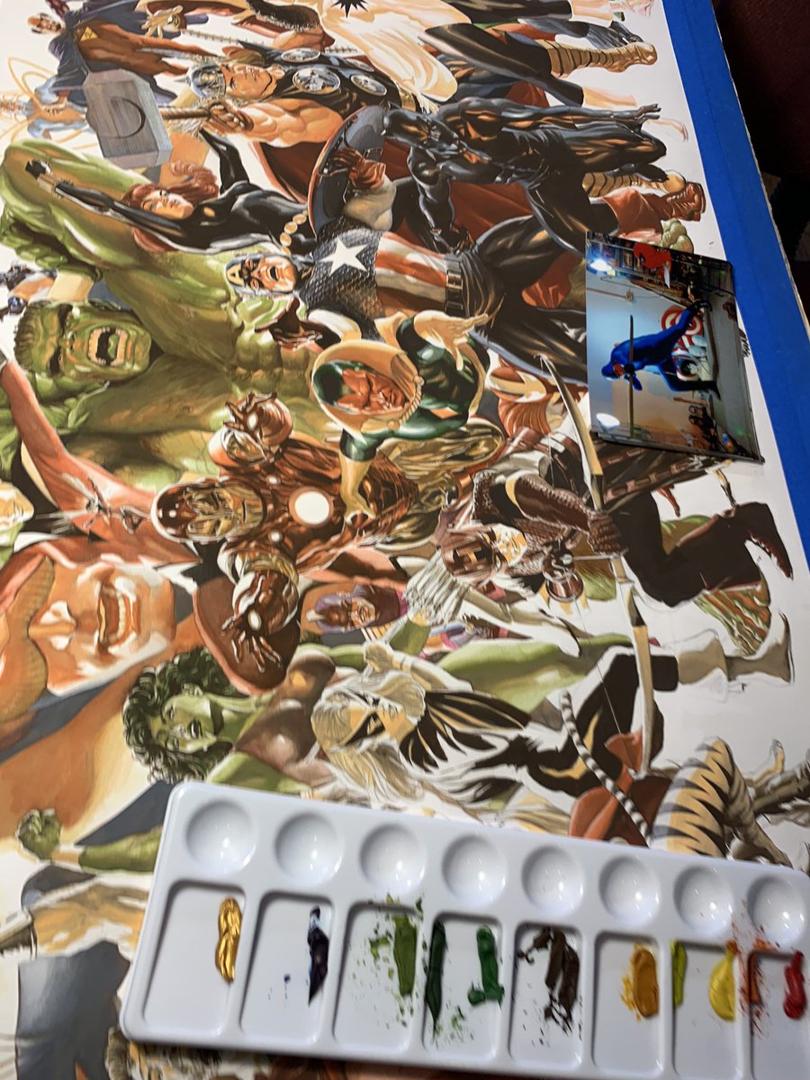 #sdcc framing continues  #comicon #originalartwork