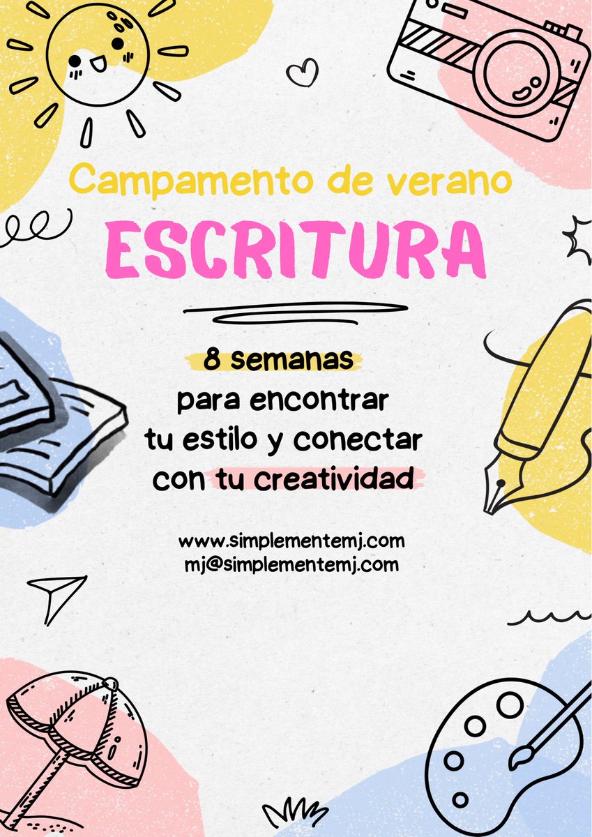 Si has querido apuntarte a un Taller de escritura pero nunca has encontrado el momento para dedicarte el tiempo y cariño que mereces, tal vez este verano sea ese momento ☺️
#tallerdeescritura #talleresdeverano2024 #cursodeescritura #escrituracreativa