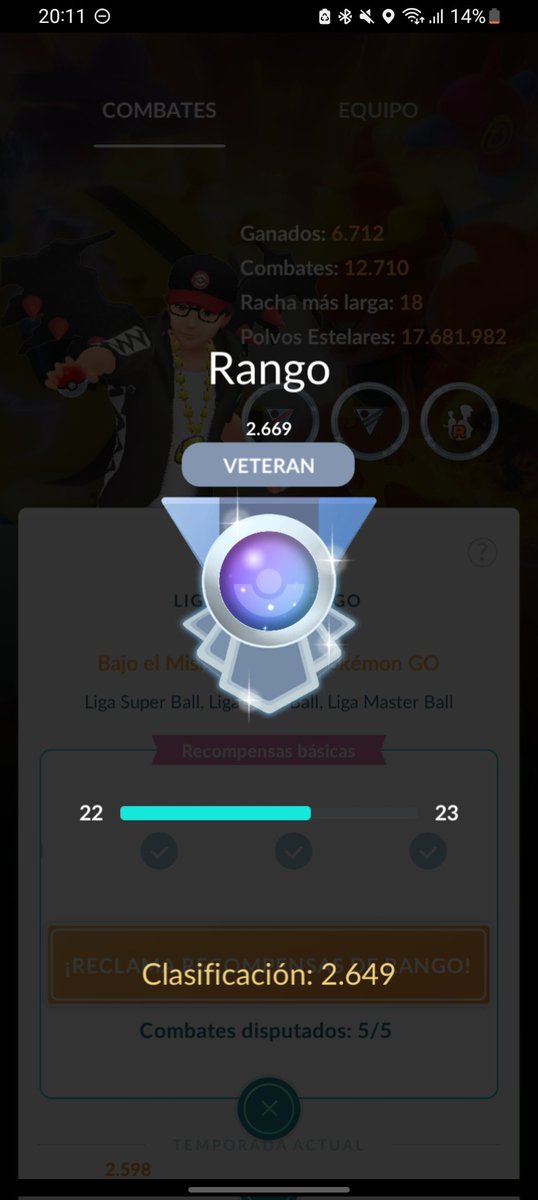 18-2, yesterday it was at 2350 and now almost 2700, what a crazy team