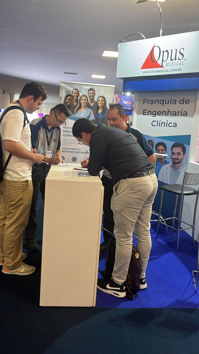 OpusMedical's tweet photo. Venha conhecer nosso estande..., e descubra como nossa franquia de engenharia clínica pode transformar sua vida profissional e fazer a diferença na saúde de milhares de pessoas. 

#OpusMedical #ABFFranchising #EngenhariaClínica #Franquias #InovaçãoEmSaúde #SejaFranqueado https://t.co/EB64PjG6ZO