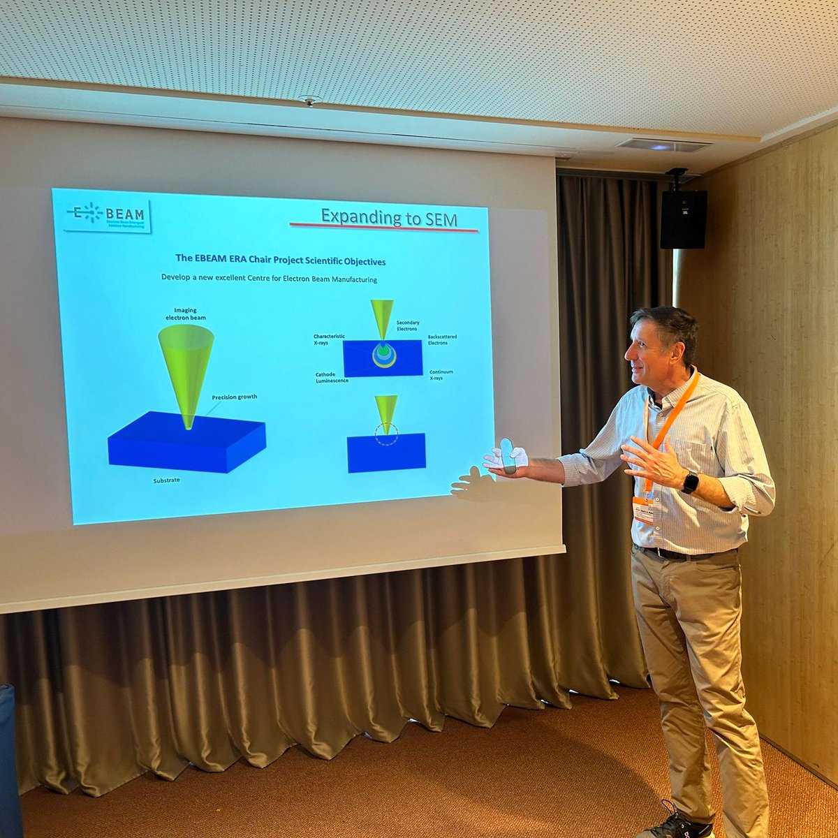 ebeam_project's tweet photo. We’re excited to announce that the EBEAM project is at the prestigious #DSL2024 conference in Barcelona! 🔬 #EBEAM #Microscopy #MaterialsScience https://t.co/3VqGm2Ya0F