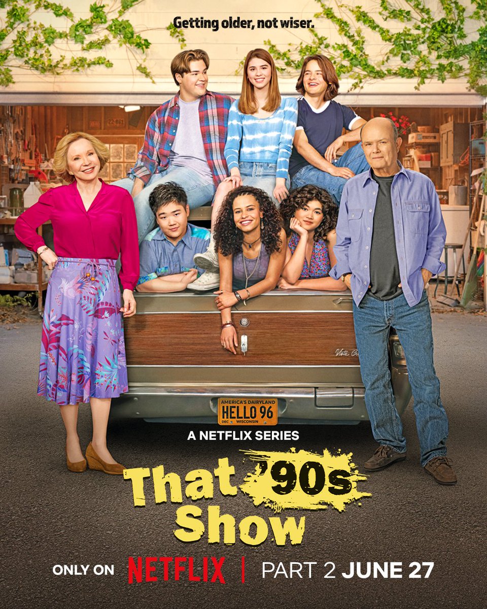netflix's tweet photo. That ‘90s Show returns in 12 HOURS. Don't be late or Red Forman will introduce you to his foot. https://t.co/s6cSXhROnT