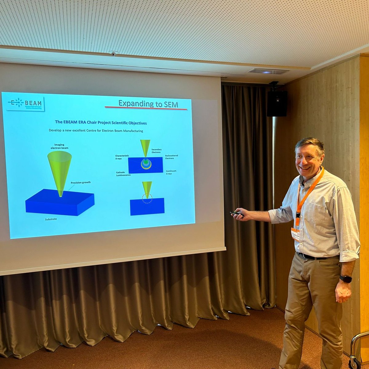 ebeam_project's tweet photo. We’re excited to announce that the EBEAM project is at the prestigious #DSL2024 conference in Barcelona! 🔬 #EBEAM #Microscopy #MaterialsScience https://t.co/3VqGm2Ya0F