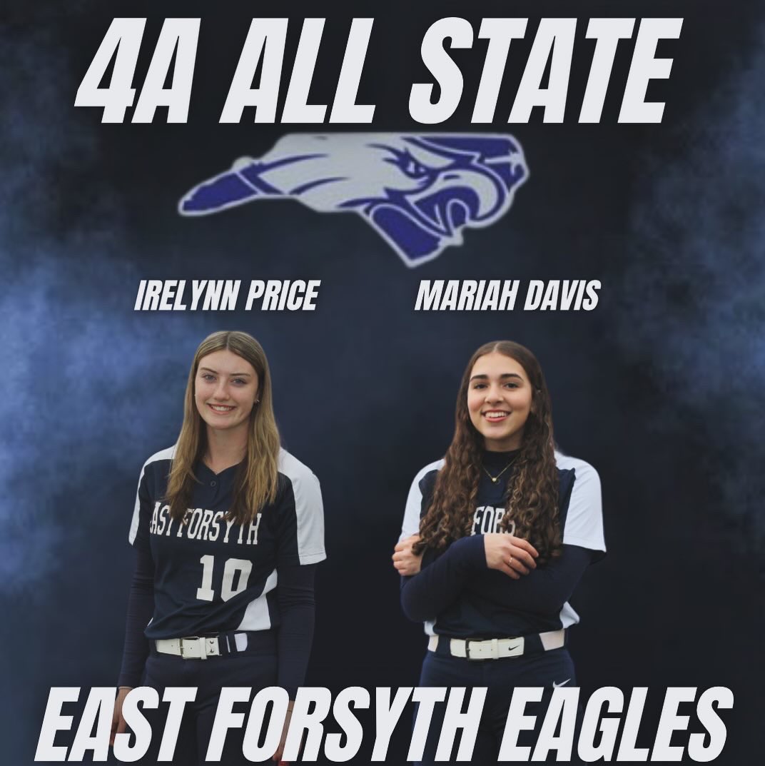 Congrats to these 2 for being selected All State. Proud of you &amp; the work you put into our team, program, yourselves &amp; this season. 💪🏼🦅🥎