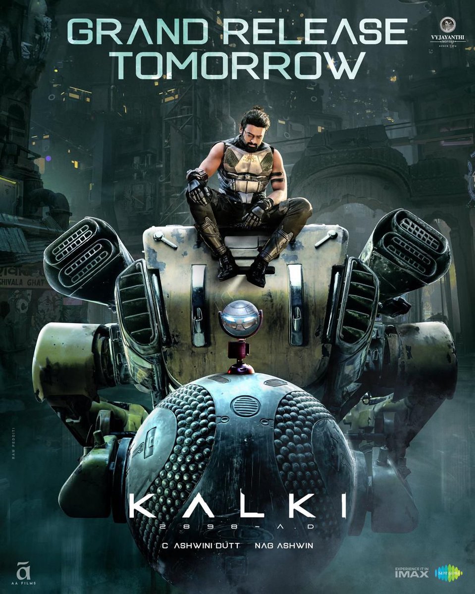 Wishing a grand success to DARLING #Prabhas for #Kalki and <a href="/VyjayanthiFilms/">Vyjayanthi Movies</a>