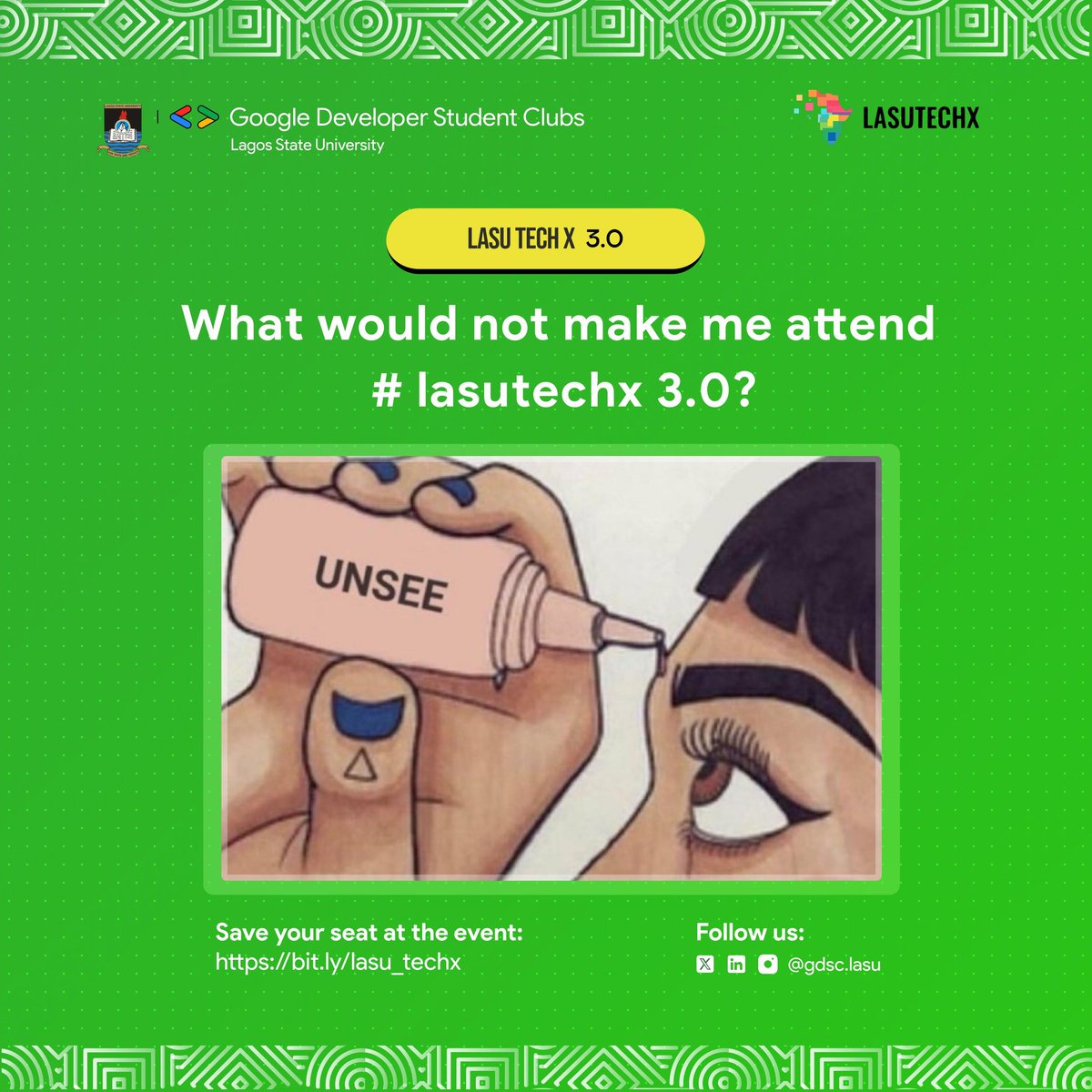AdegbolaJohn11's tweet image. ....and that&apos;s a wrap on today
Big W today!!!

So why would I regret attending the LASUTECHX3.0

(didn&apos;t take a full picture of me today tho)

LASUTECHX3.0 was a success

Thanks to
@gdsclasu @Geektutor @IchekeChinaza and everyone too...

#lasutechx3 #gdsclasu