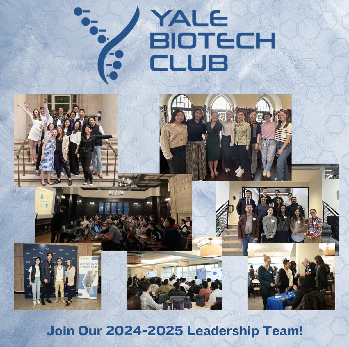 Are you passionate about biotechnology and eager to make an impact on the Yale Biotech community? Join our leadership team and help shape a thriving biotech ecosystem at Yale! 

Apply here by July 8, 11:59 PM!

forms.gle/QndS2cvf8jU9v1…