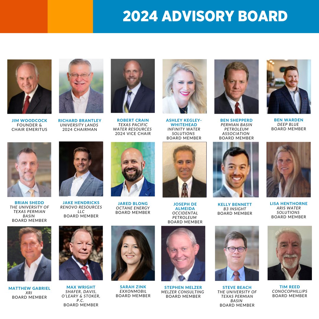An excellent #PBWIEC2024 was brought to you by the 2024 Advisory Board members! The <a href="/shepperdleaders/">ShepperdLeadership</a> and <a href="/utpb/">UT Permian Basin</a> staff had a fantastic time collaborating with this innovative group. Click here to learn more: bit.ly/4co8xp4 
#ProducedWater #Water #Energy #OilandGas #UTPB50